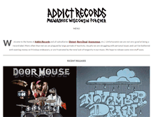 Tablet Screenshot of addictrecords.com